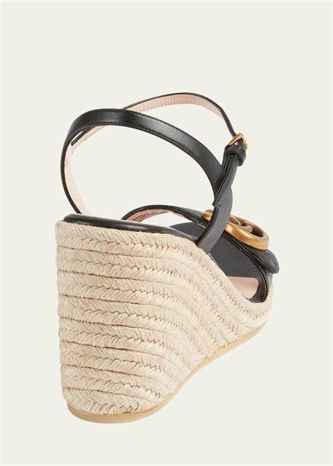 gucci aitana|Gucci Aitana GG Wedge Espadrille Sandals .